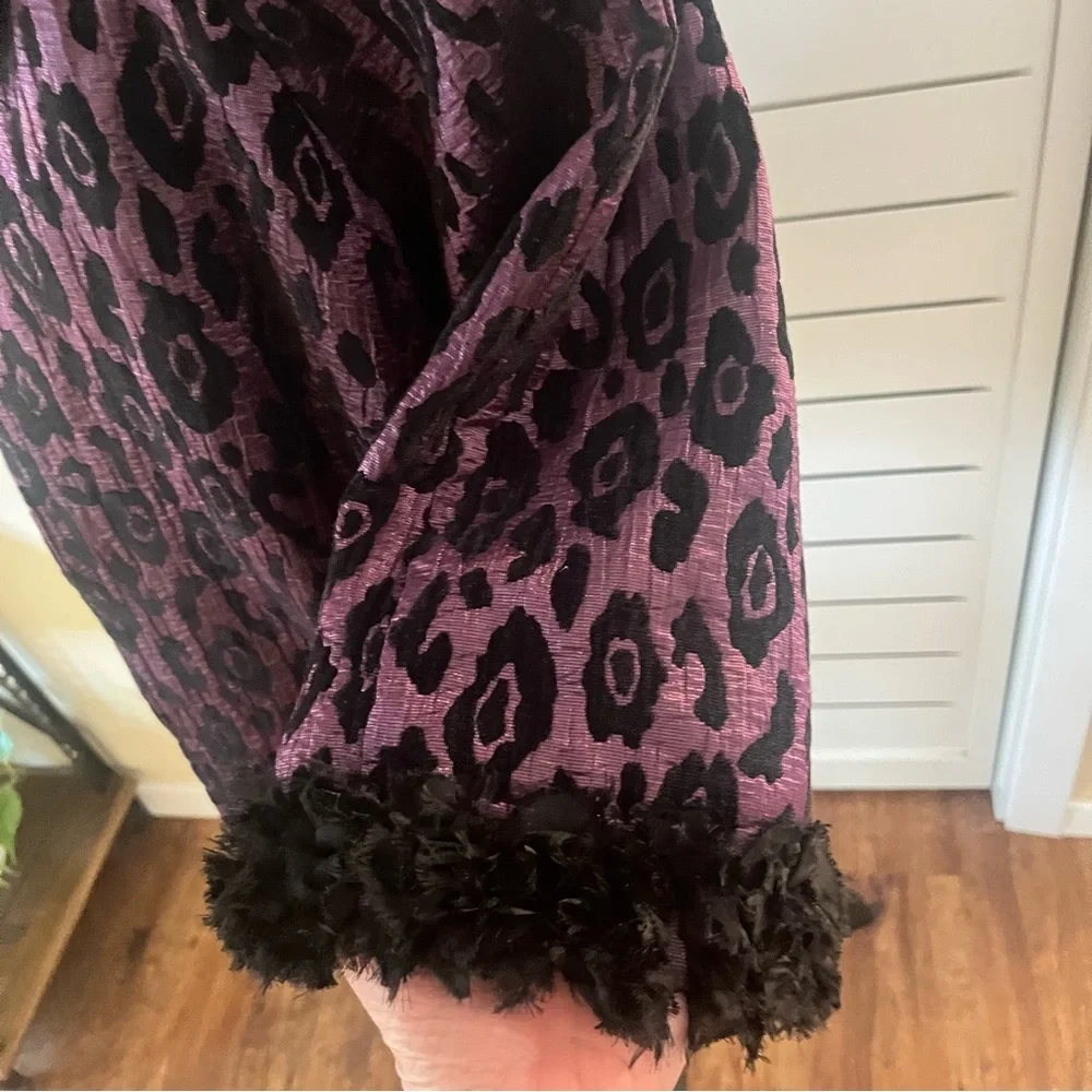 Lavender & Honey Chic Leopard Print Jacket Cape - Picture 5 of 13